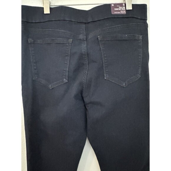 Gloria Vanderbilt Amanda Pull On Comfort Jeans Size 8 Dark Blue New Stretch - Picture 6 of 10